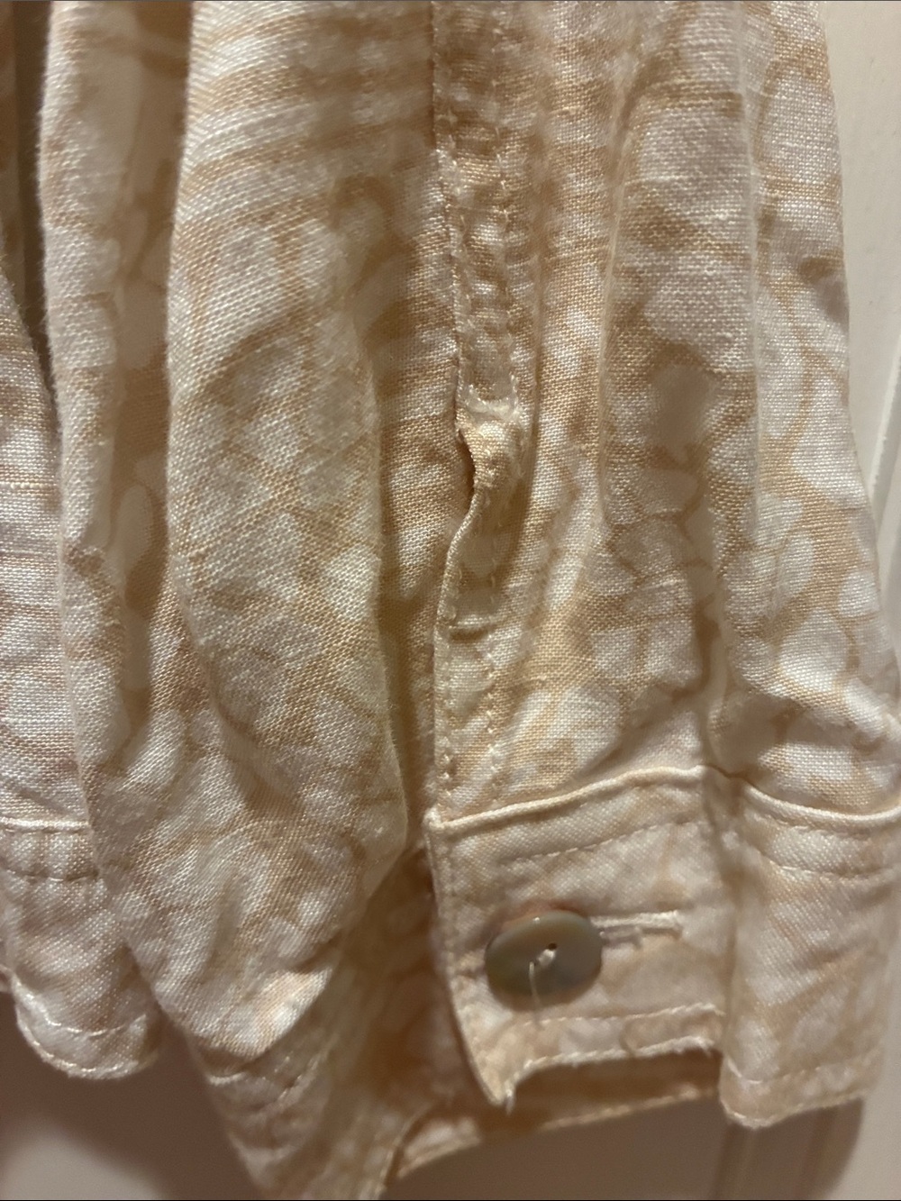 Ruby Rd. Cream Patterned Button-Front Jean Jacket - Picture 10 of 10
